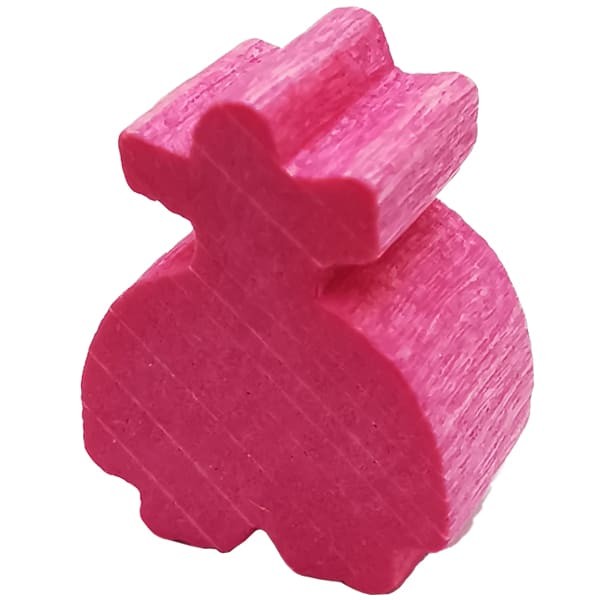 Carcassonne - Räuber Figur pink