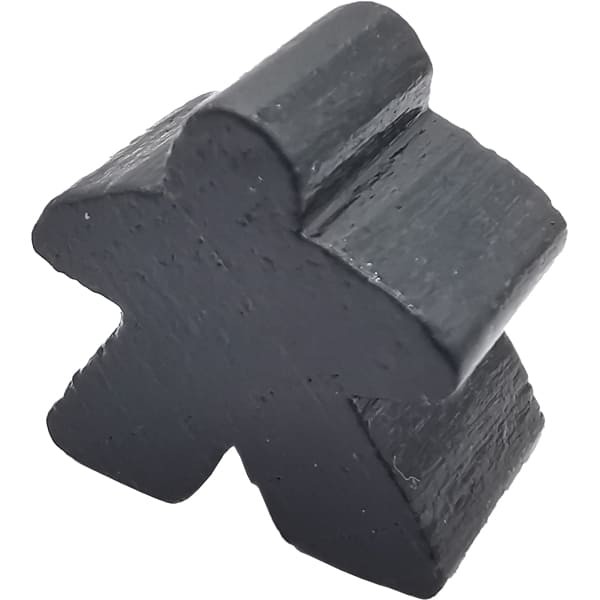 Carcassonne Meeple Figur schwarz