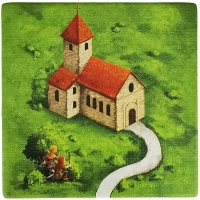 Carcassonne Plättchen A 2 / 2 mit W gallery