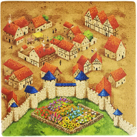 Carcassonne Plättchen R 2 / 3 mit G gallery