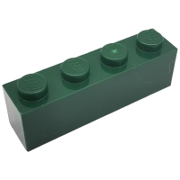 LEGO® Stein 1 x 4 dunkelgrün 42 gallery