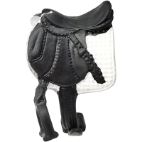 Schleich® Sattel schwarz weiss 1