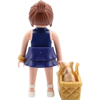 PLAYMOBIL® Frau mit Korb und Welpen 70639h Gebraucht (Ne