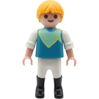 PLAYMOBIL® Jungen Figur mit blauem Shirt und weisser Hos