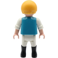 PLAYMOBIL® Jungen Figur mit blauem Shirt und weisser Hos