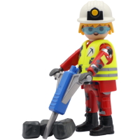 PLAYMOBIL&reg; Stra&szlig;enbauarbeiter Figur...